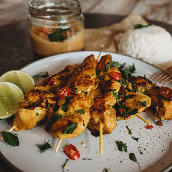 CHICKEN SATAY STICKS (COOK AT HOME)