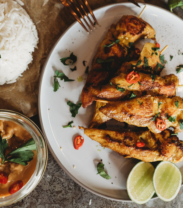 CHICKEN SATAY STICKS (COOK AT HOME)